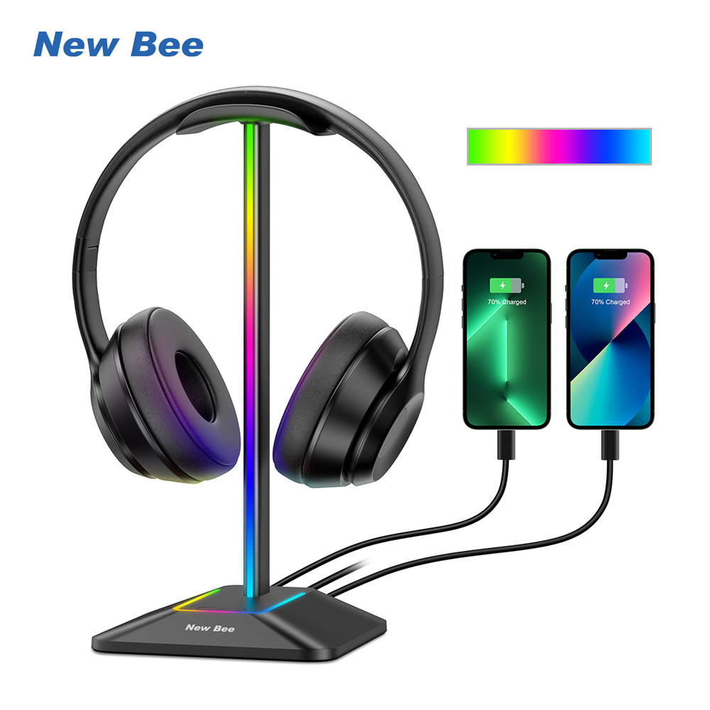 New Bee Z8 RGB Headphones Stan - огляд і ціна Headphone Stand Desk