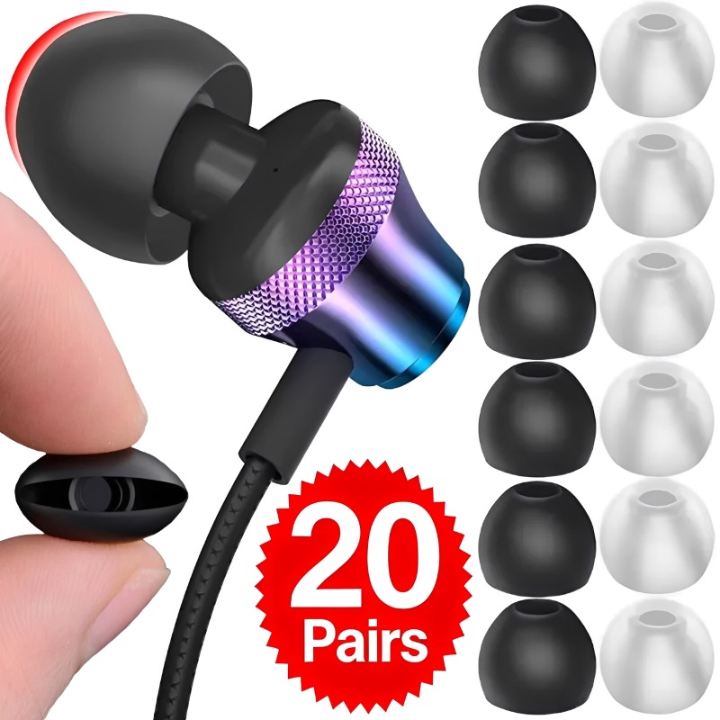 1-20Pairs Soft Silicone Replac - огляд і ціна Silicone Ear Tip Replacement