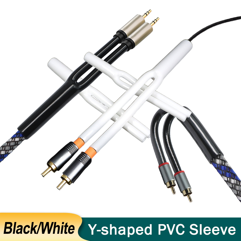 2-100pcs Y-shaped PVC Sleeve 7 - огляд і ціна Audio Splitter Y