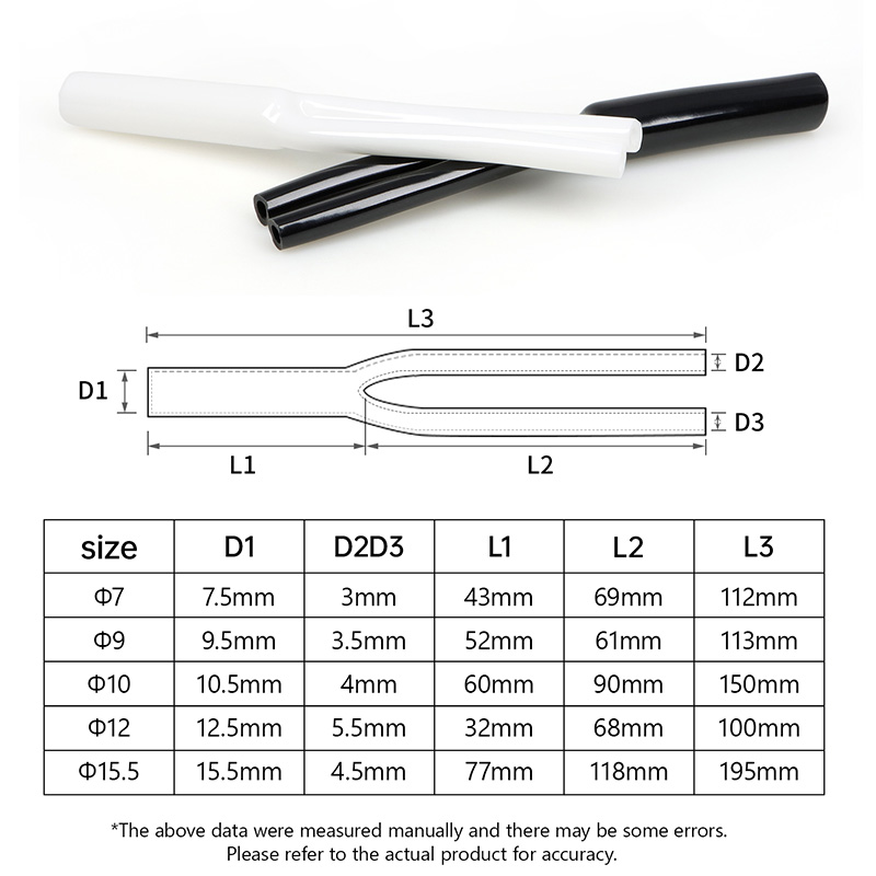 2-100pcs Y-shaped PVC Sleeve 7 - огляд і ціна Audio Splitter Y