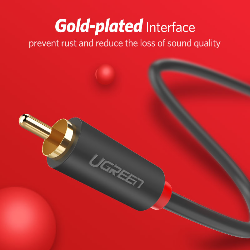 UGREEN 2RCA to 2 RCA Male to M - огляд і ціна Audio Splitter Y