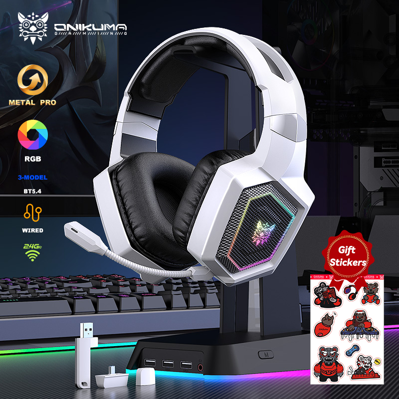 ONIKUMA 2.4GHz Wireless Gaming - огляд і ціна Gaming Headset Rgb